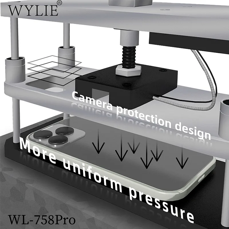 WYLIE WL-758pro Phone Screen Maintenance Constant Temperature Heating Pressure Maintaining Table Back Cover Heating Image Head