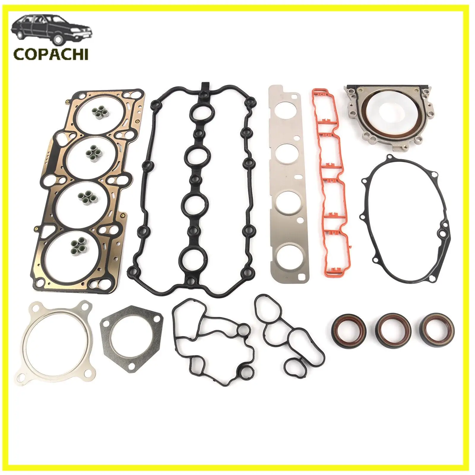 1Set Engine Gasket Overhaul Rebuilding Kit 06F103483D For AUDI A4 VW 2.0 TFSI BWA BPY EA113 Engine Car Accessories Replacement