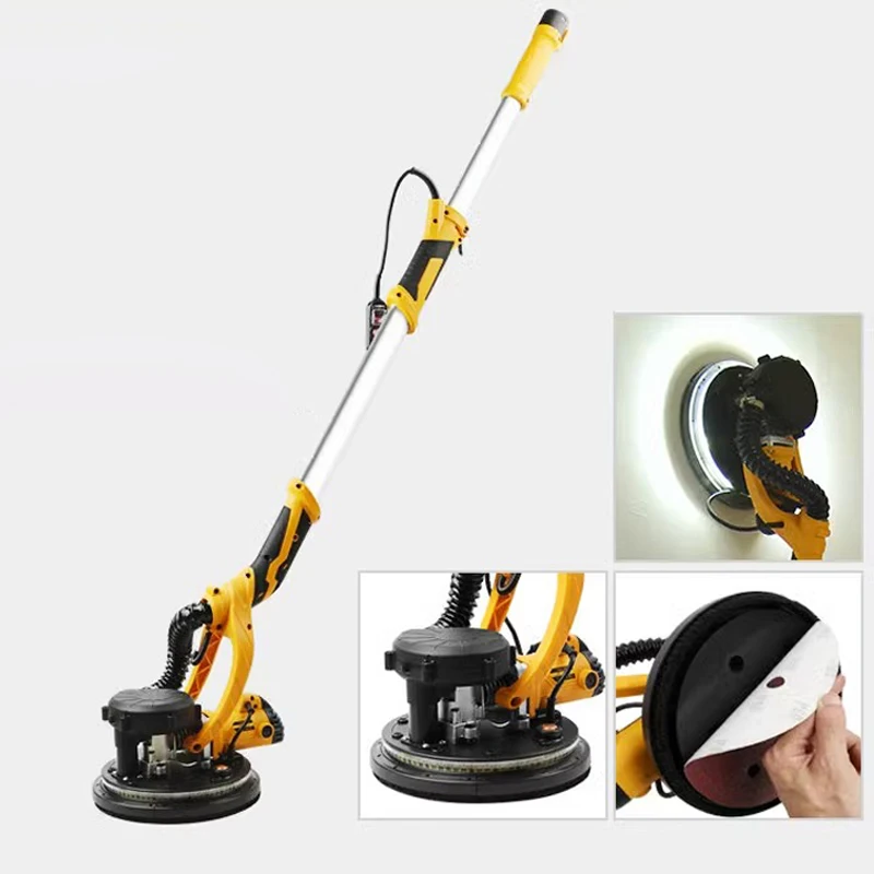 Wall grinder, dust-free belt, LED light, long pole with no dead ends, wall, wall grinder, sandpaper machine, polishing machine