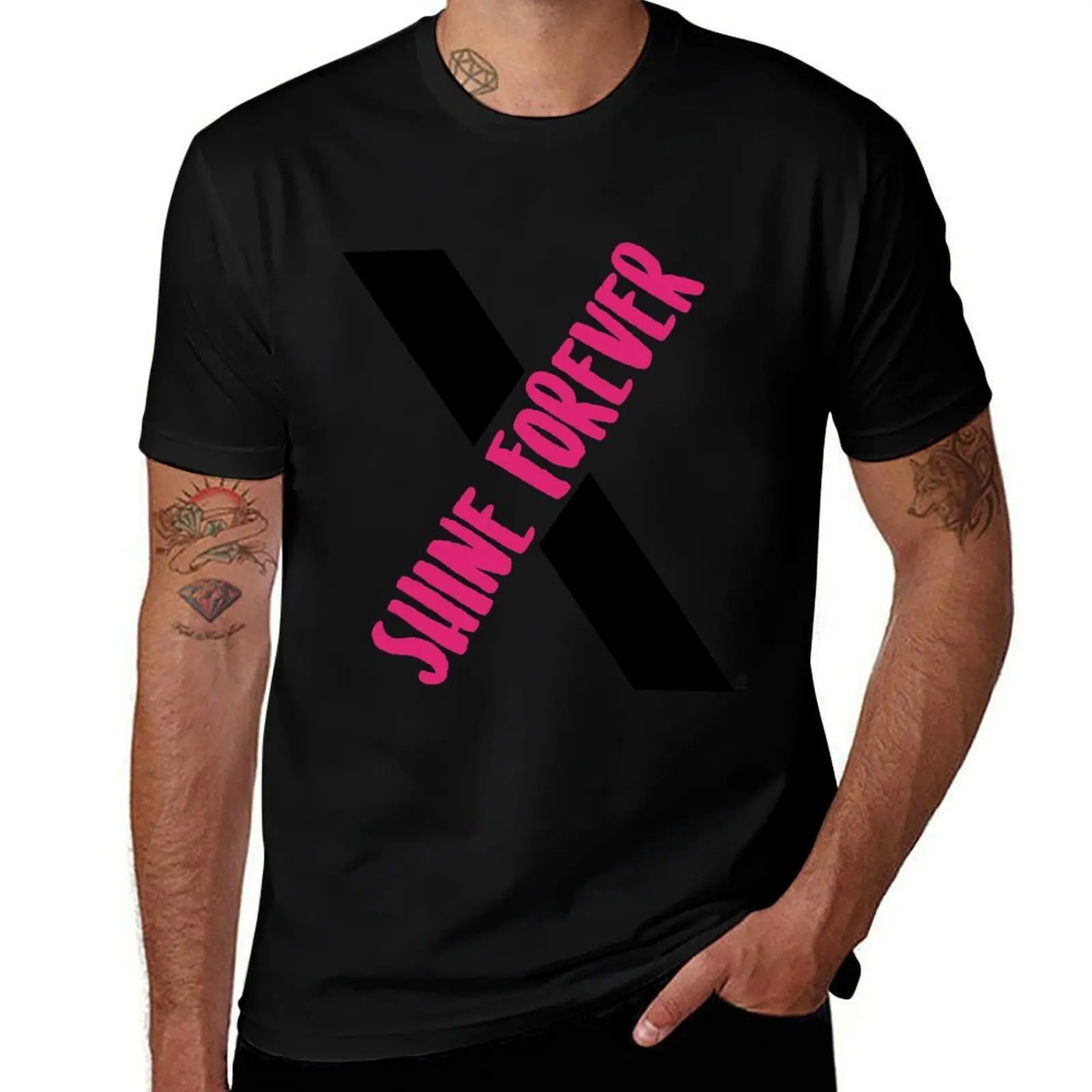 

Monsta X- Shine Forever X T-Shirt cotton t shirt man t shirts for man graphic tees man t shirt summer T-shirt