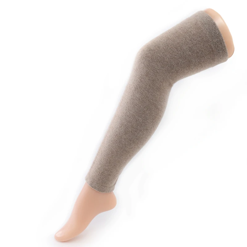 High end 100% cashmere knitted women's knee pads for warmth and comfort in autumn and winter are hot selling new products