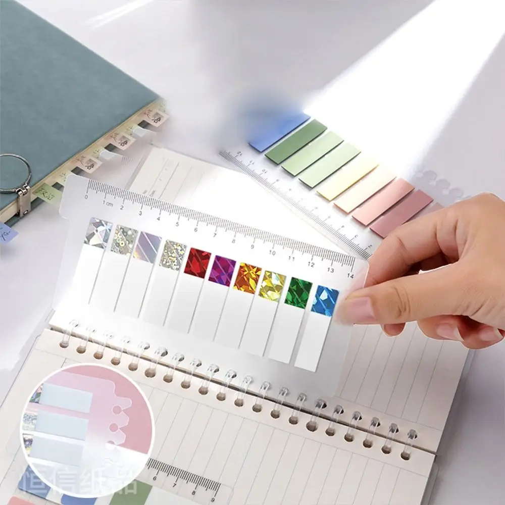 80/200 Sheets Keypoints Marker Index Stickers Reading Labels Bookmark Sticky Notes Aesthetic Laser Index Tabs Office