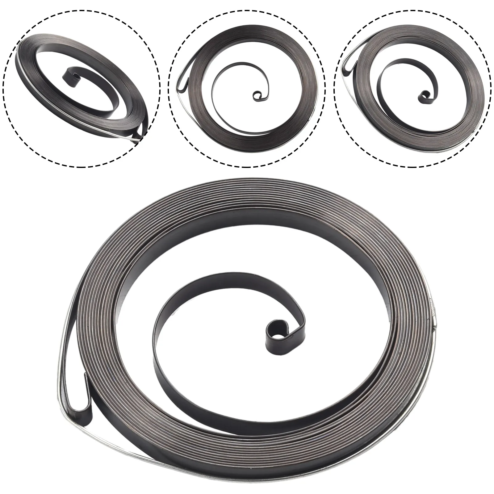 1pcs Starter Spring Metal Recoil Pull Start Starter Spring For BG56 BG66 BG86 HS46 HS81 4237 190 0600 Garden Tool Accessories