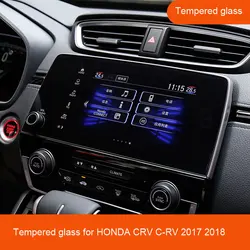 GPS Navigation Screen Steel Protective Film For Honda CR-V CRV 5th 2017 2018 2019 2020 Control of LCD Screen Sticker Car Styling