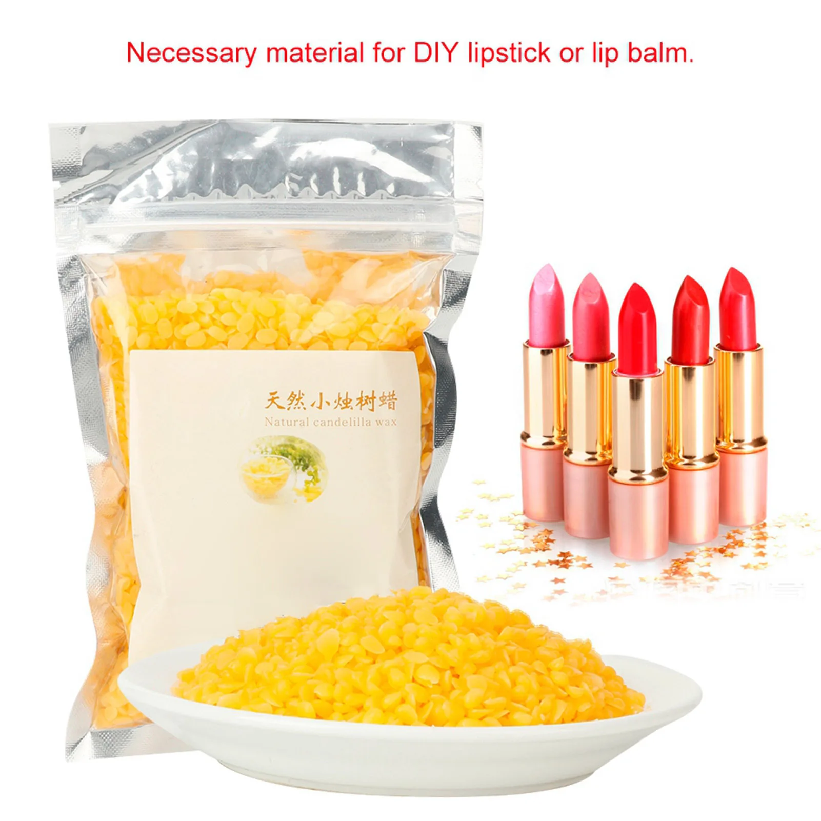 

Natural Candelilla Wax DIY Manual Lipstick Lip Balm Cosmetics Material Plant Wax Candelilla Wax for Lipstick
