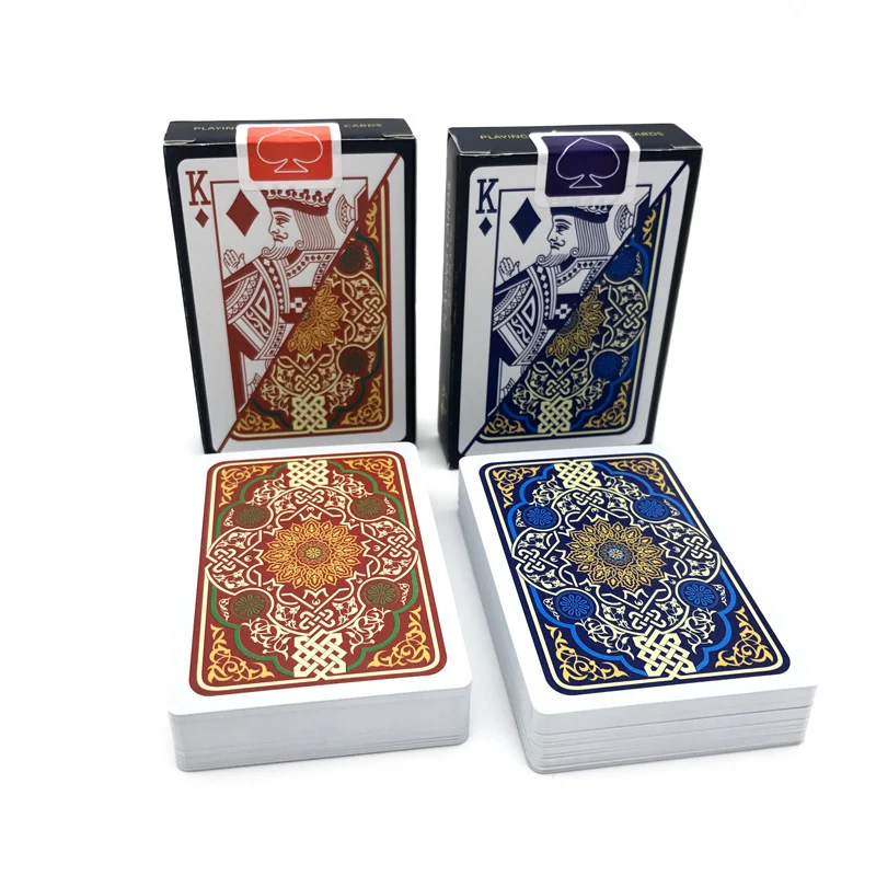 

2Pcs/Lots Top Quality Bridge Baccarat Plastic Playing Cards Waterproof Frosting Poker Set Card Texas Hold'em Board Games 58*88mm