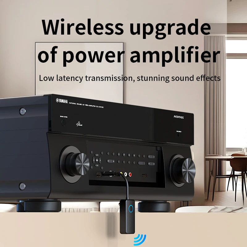 Penerima Pemancar Bluetooth 5.4 2 In 1 3.5Mm AUX Mikrofon Adaptor Nirkabel Audio Pesawat untuk Treadmill Mobil TV Penerbangan