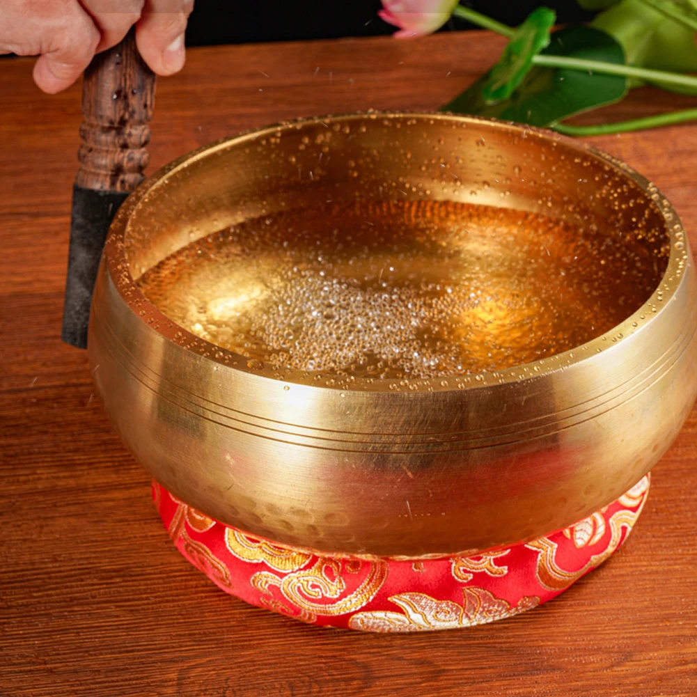 Tibetan Singing Bowl Set Meditation Singing Bowl Yoga Meditation Chanting Bowl Unique Spiritual Gifts for Women and Men
