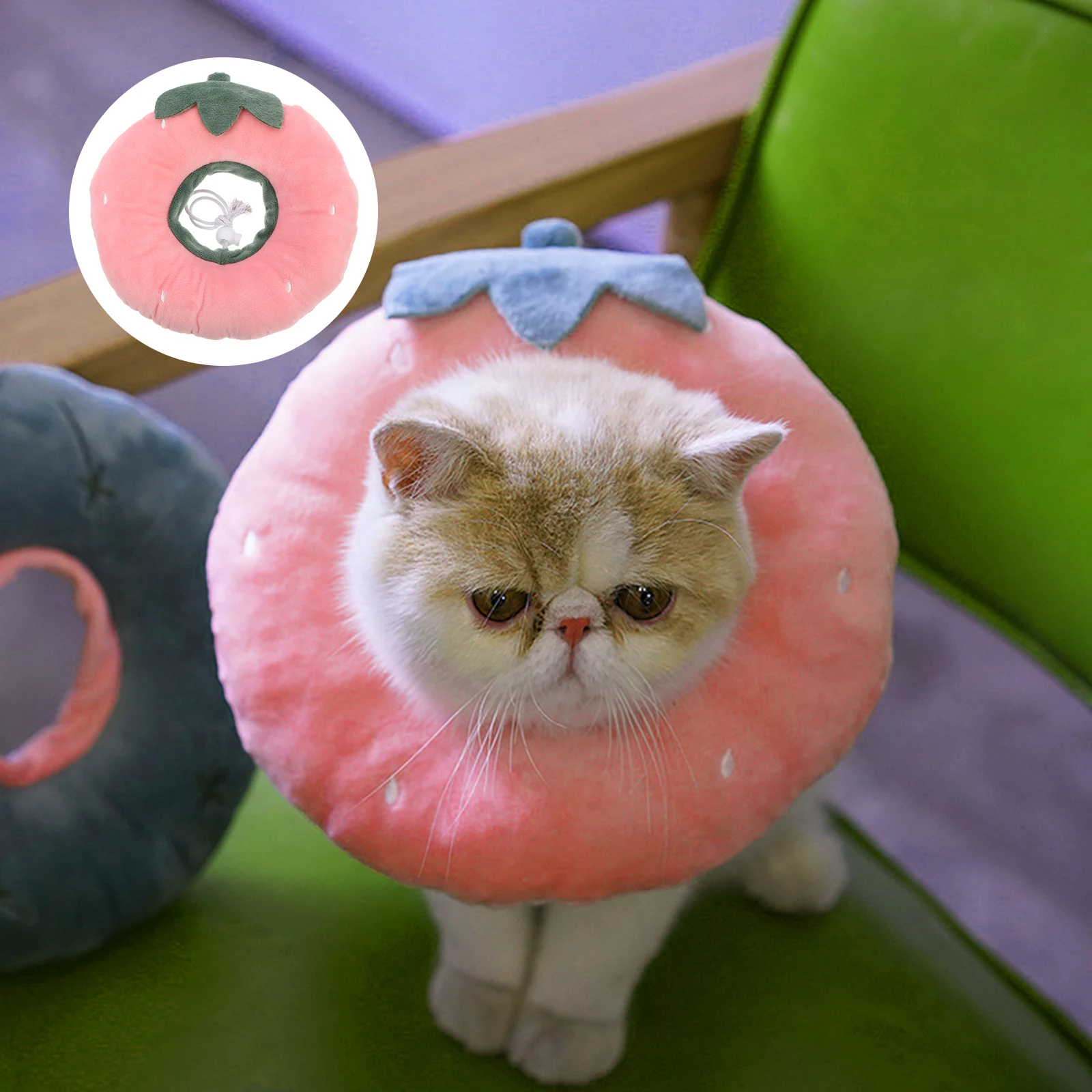 

Soft Pet Protective for Cats Kitten Recovery Lightweight Durable Anti-Bite Comfortable Post-Surgery Healing for Halloween