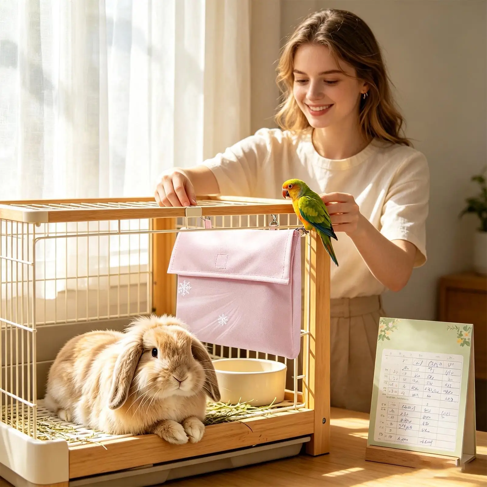 Pet Cage Ice Pack Reusable Thick Leak-Proof No Condensation Pad Ferret Cage Summer Ice Pack For Hutch Enclosure Kennel Carrier