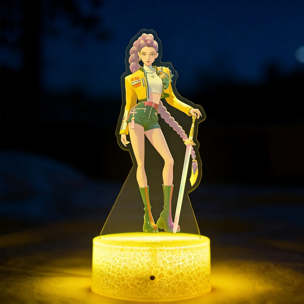 Kpop Zoe Rumi Mira Saja Boys Night Light 16 Color Remote Control USB Night Light Room Decor Lamp Kids Christmas Birthday Gift - Image 4