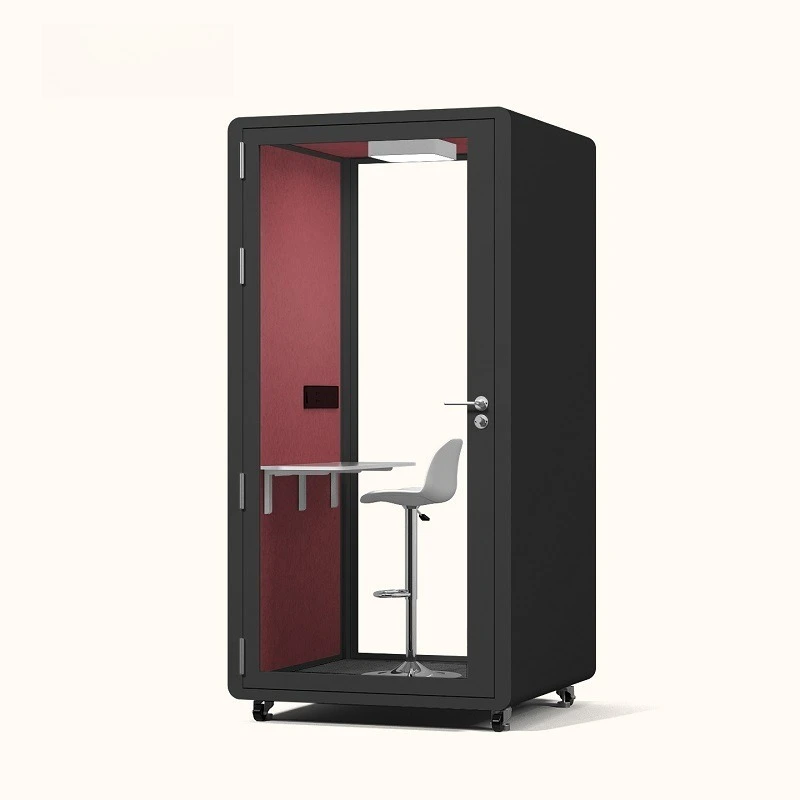 Soundproof Movable Box Home Silence Office Booth Private Telephone Pod With Ventilation System Phone Booth