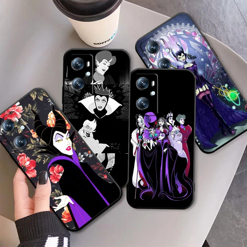 

Disney Dark Villains For OPPO Find X6 X5 X3 A54S A5 A94 A16 A53S A57 A74 A72 A98 A78 A96 A9 5G Black Back Phone Case