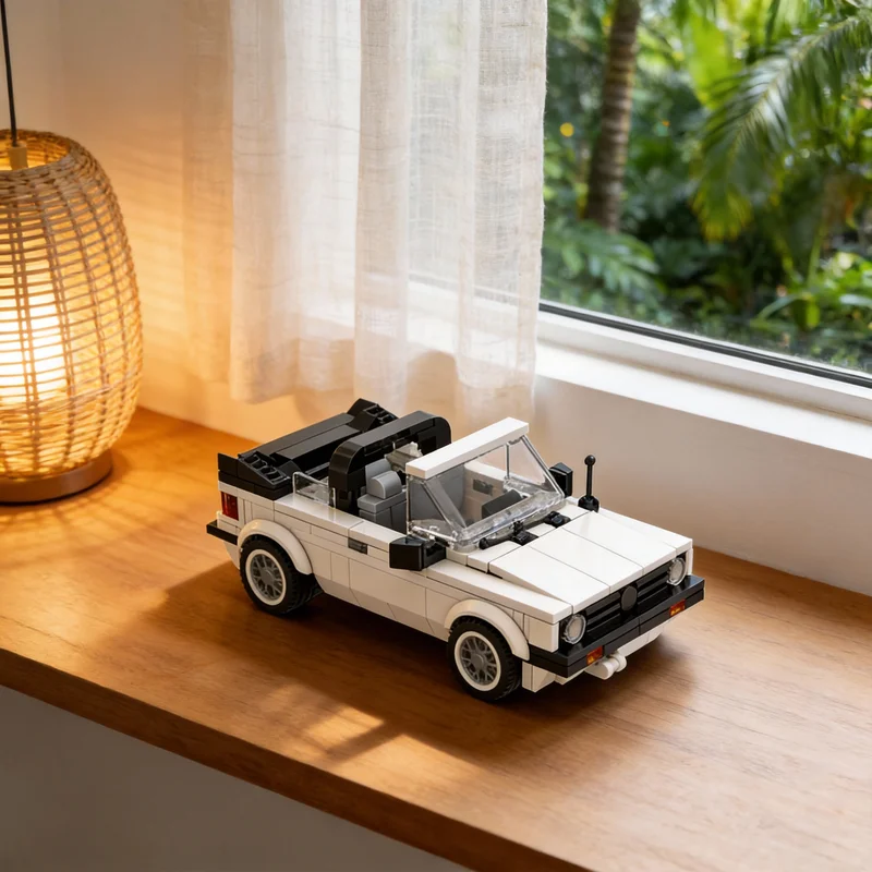 260pcs MOC Volkswagen Golf Convertible City Champions Model Building Blocks Room Decor, Home Decor Perfect Gift Choice For Boys