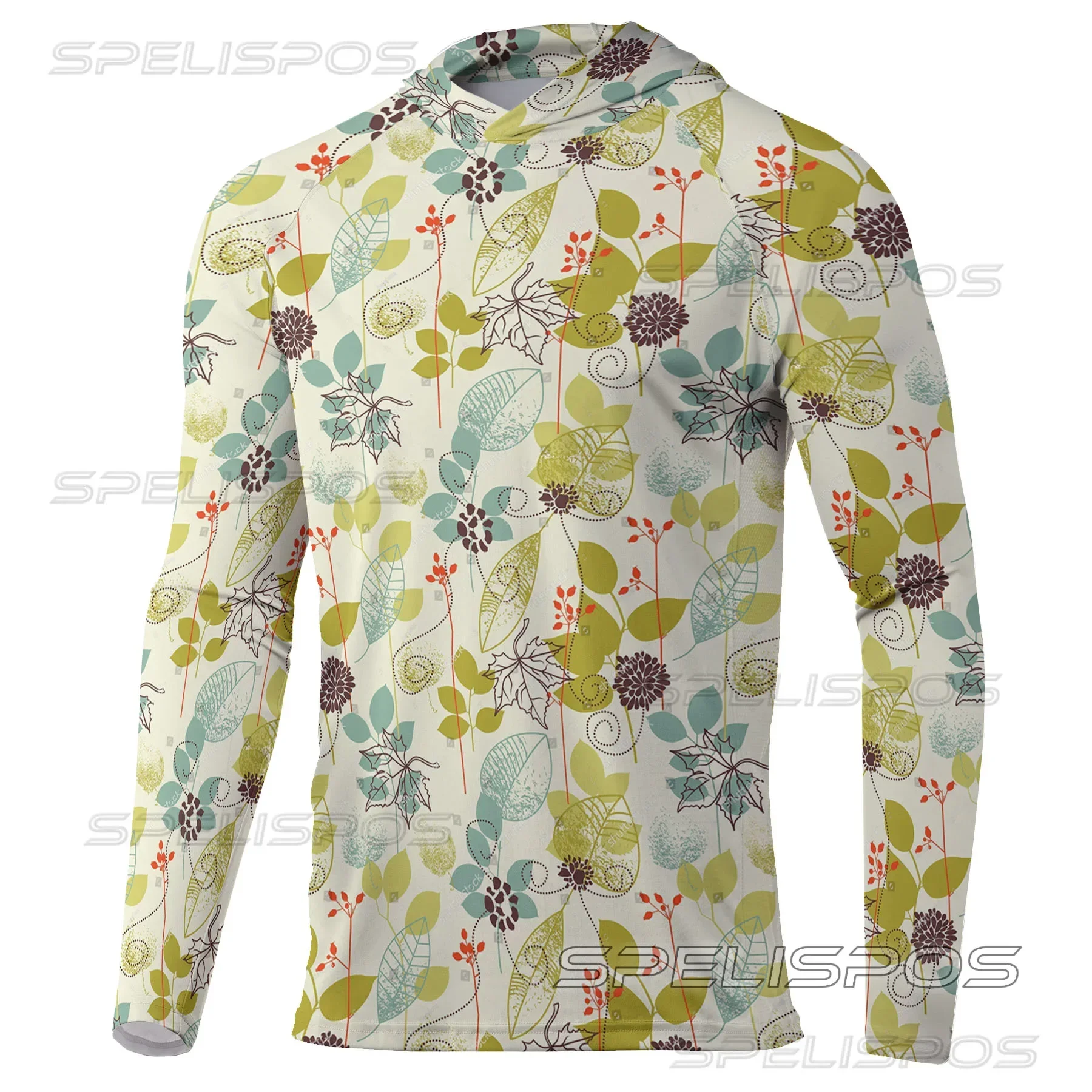 

Long Sleeve Hooded Top Fishing Performance Shirts Men UV Protection Breathable Thin Anti-mosquito Clothes Angling Wear