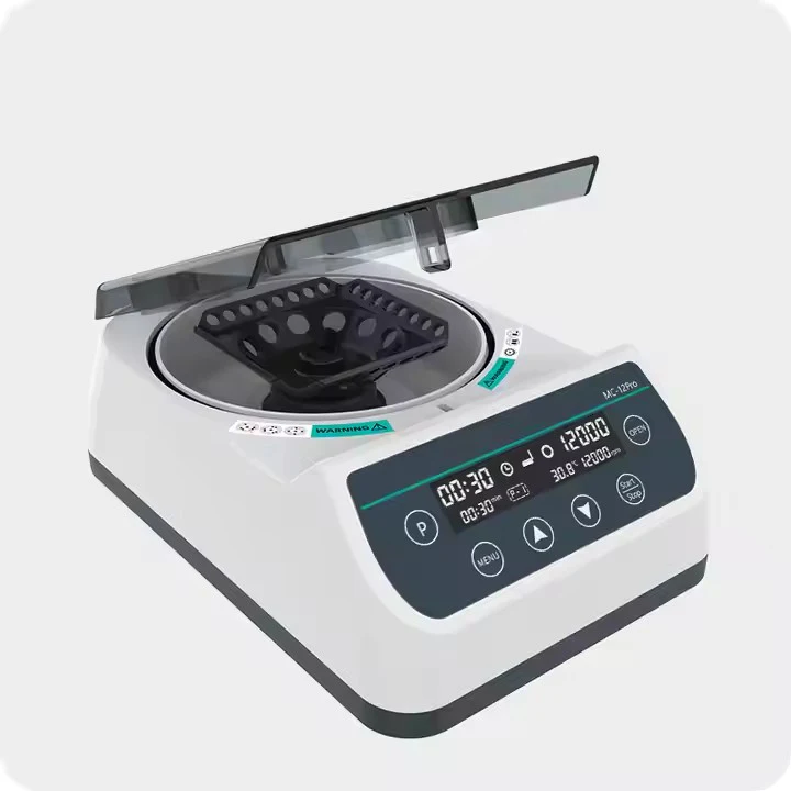 MC-12Pro 12000 RPM 9960xg Laboratory Microcentrifuge Large Capacity Mini Swing Rotor Centrifugal