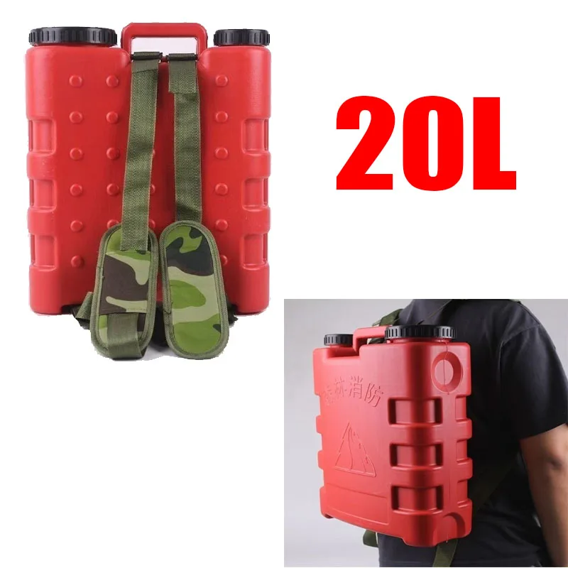 20L Adjustable Shoulder Strap Backpack Water Tank,Jerry Can Large Capacity Leakproof Emergency Rescue Portable Fuel Tank