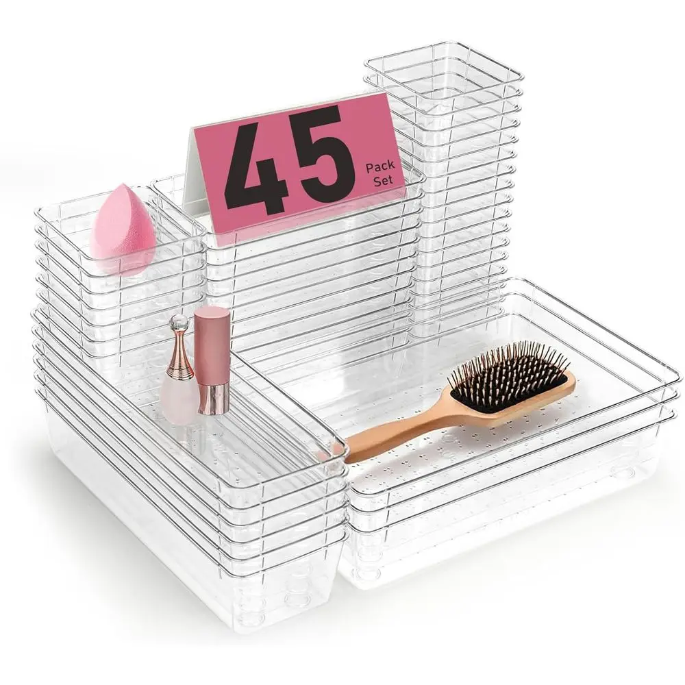 Transparent Plastic Desk Organizers