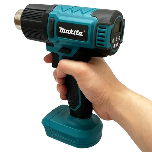 Imagen 2 del producto Pistola Makita, pistola de calor eléctrica de mano Industrial, temperatura, pistola de calor, aire caliente inalámbrico, batería ajustable de 18V