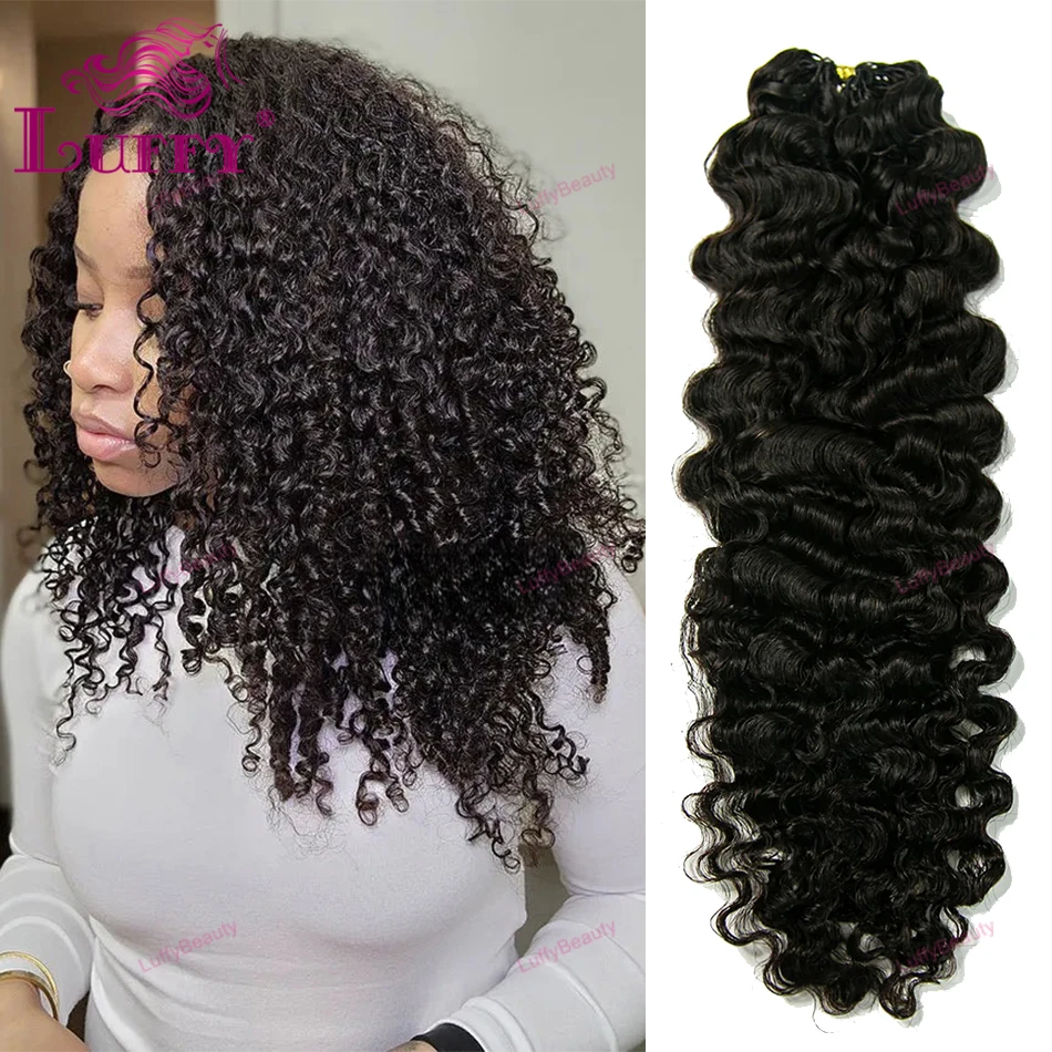 

Crochet Water Deep Wave Human Hair Extensions Knotless Pre-Separated Lightweight Crochet Feather Hair Extensions For Braiding