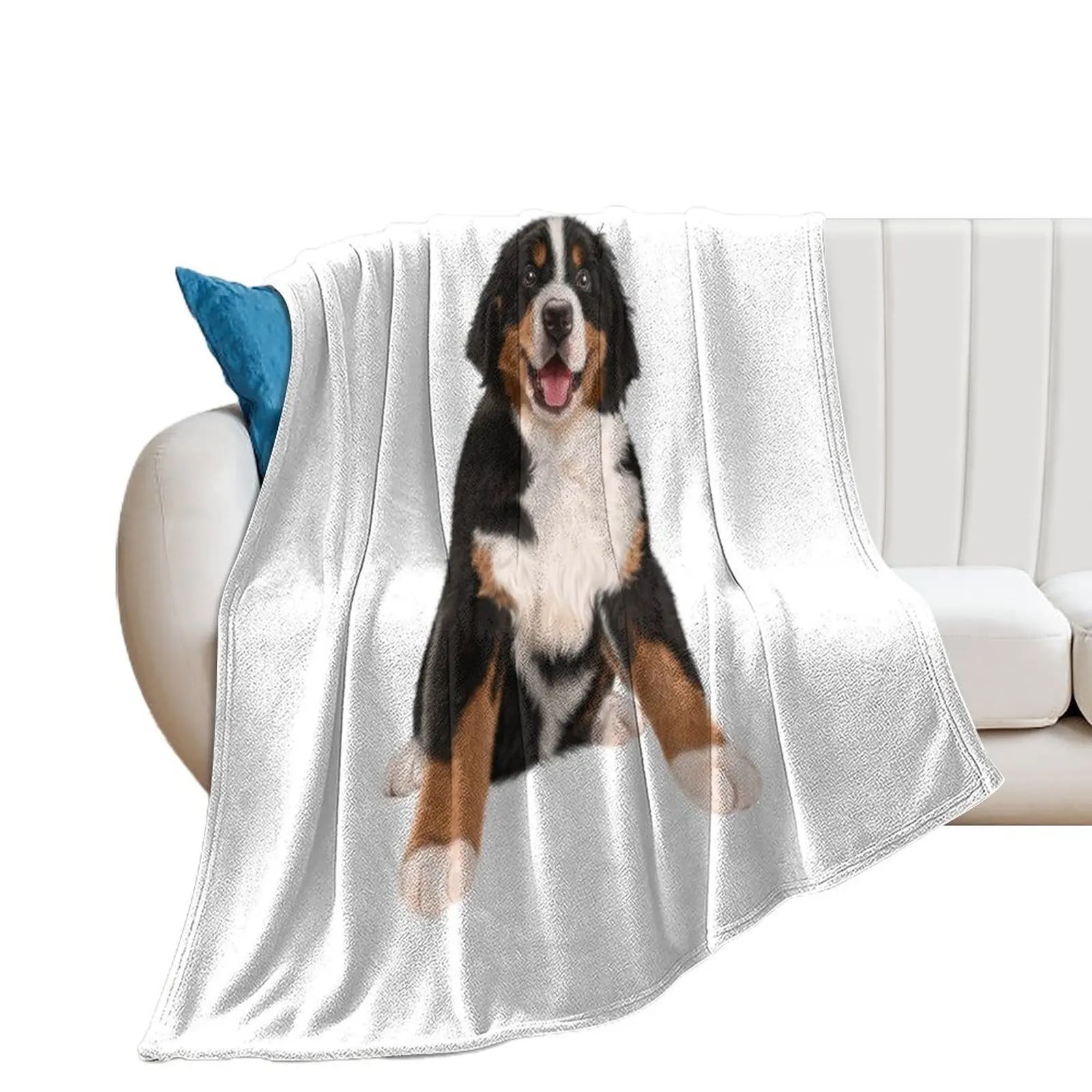 

Bernese Mountain Dog Cute Face Throw Blanket Decorative Throw valentine gift ideas Personalized Gift Sofa Quilt Blankets