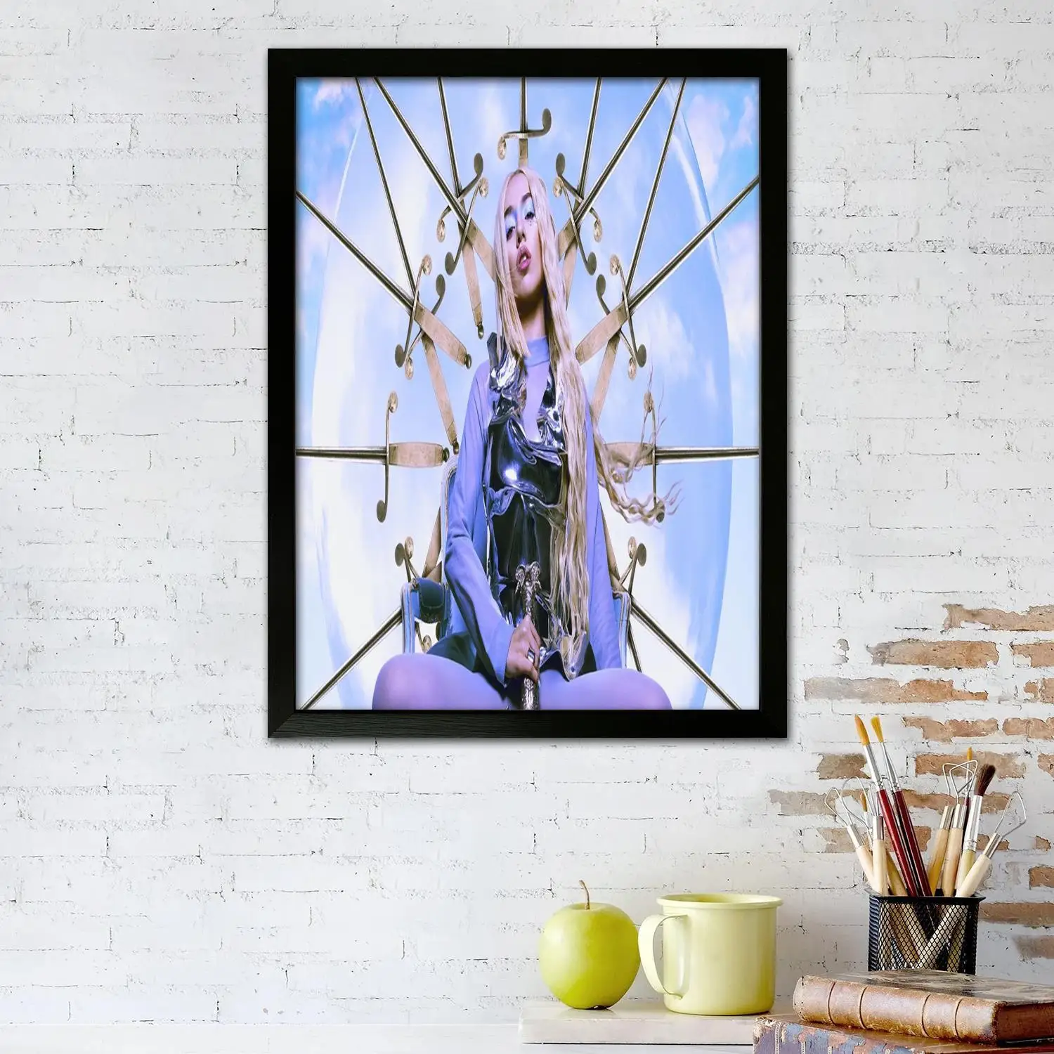 Ava Max Singer Pop Music Canvas Art Poster and Wall Art, Picture Print, Modern Family Bedroom Decor,Decorative painting