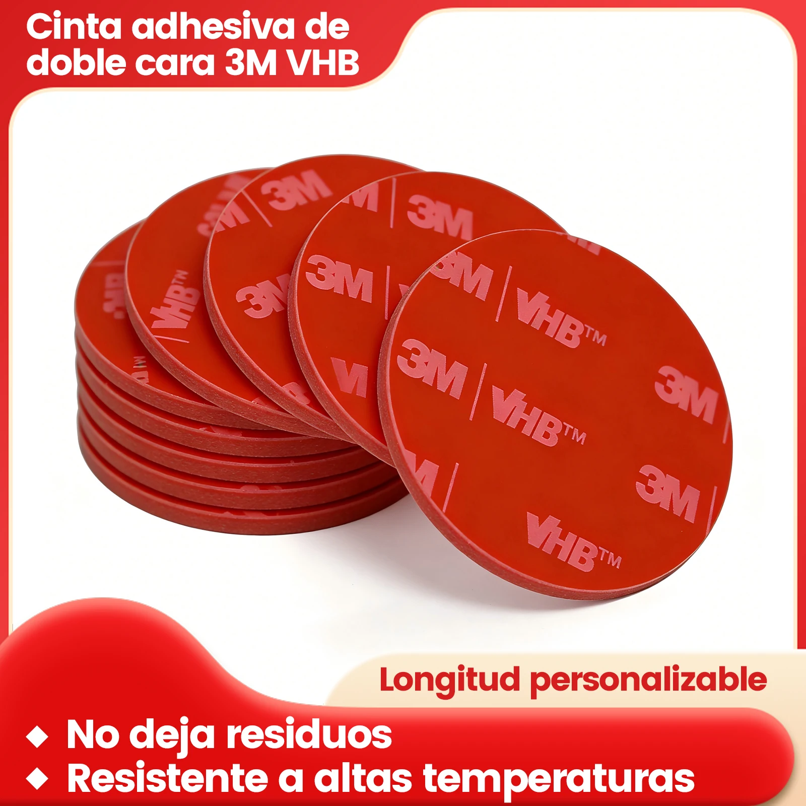 3m 4910 Vhb Heavy Duty Double Sided Adhesive Tape, 1mm Thick, Waterproof and Heat Resistant, for Car Interiors, Vehicle Interior Mounts and Signage Fixing