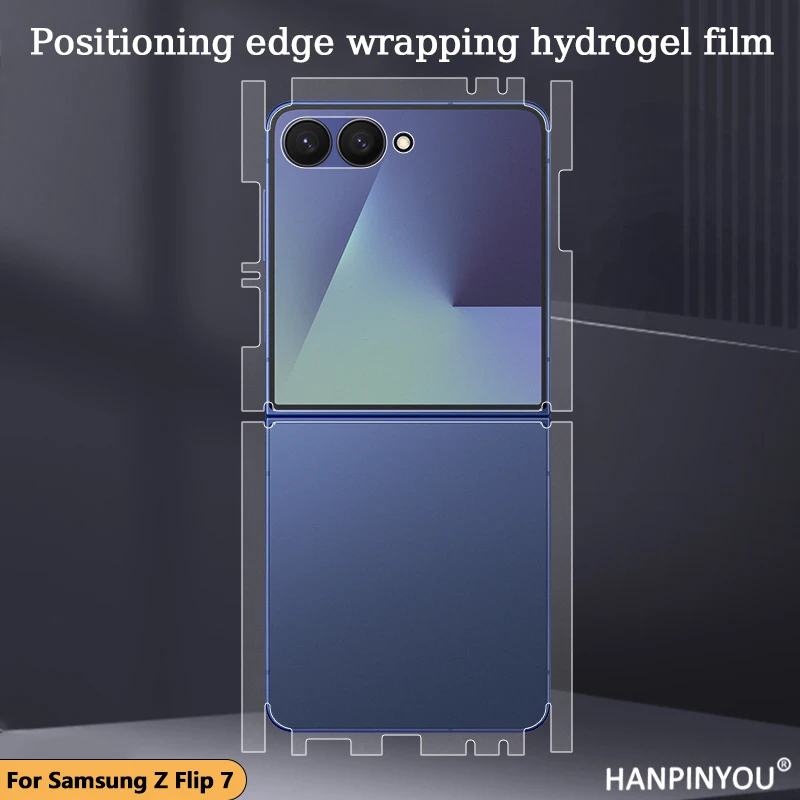 Full Cover Border Displayschutzfolie für Samsung Galaxy Z Flip 7 Z Flip7 FE Z Flip7 Kratzer Autorepair Wrap Edge Hydrogel Film
