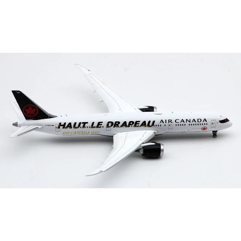 EW4789013A سبيكة تحصيل طائرة هدية JC أجنحة 1:400 الهواء كندا بوينغ B787-9 دييكاست نموذج طائرة C-FVLQ اللوحات أسفل #6