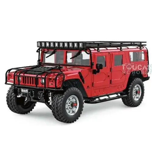 RC HG 1/10 4*4 U.S. Vehicle Civilian P415 Remote Control Car Radio Roof Rack Light Winch for Boys Toys THZH1039-SMT4