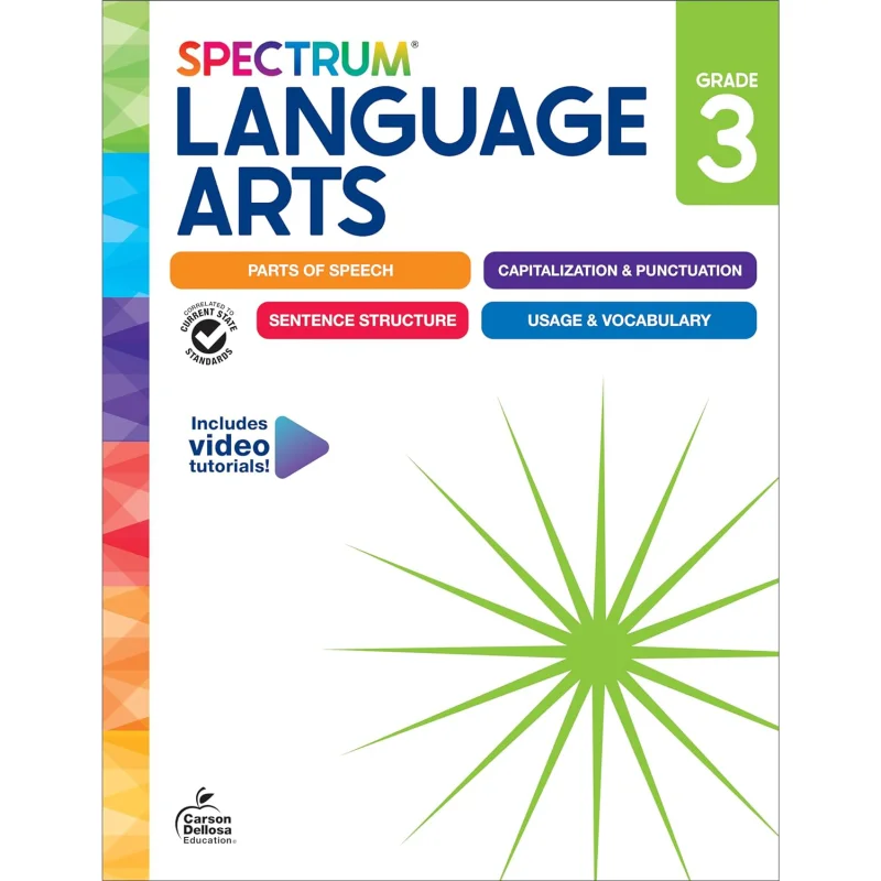 Spectrum Language Arts Workbook Grade 3 Spectrum Carson Dellosa Education 9781483871370 Book