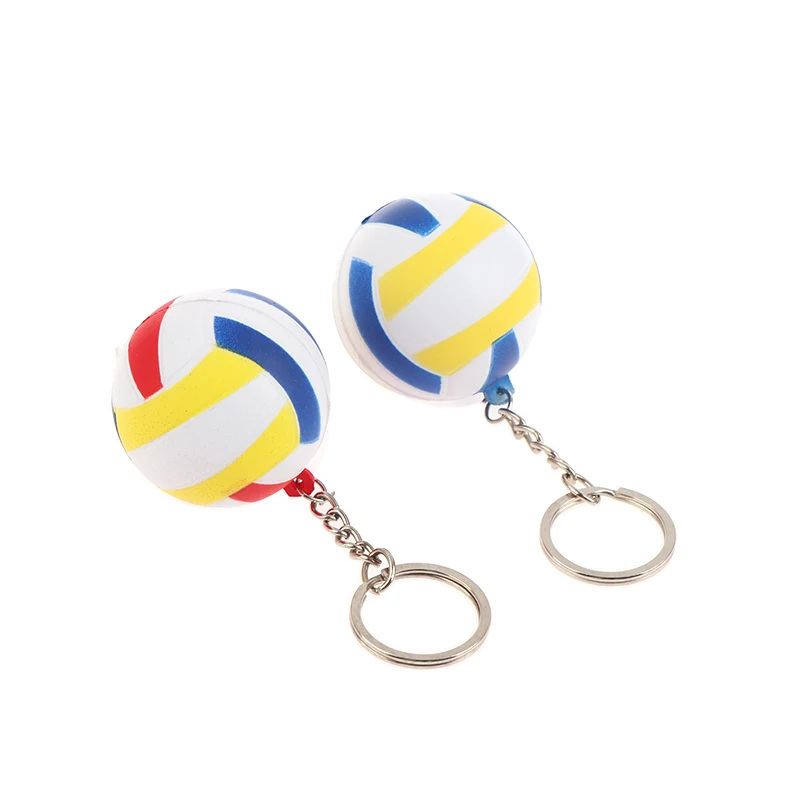 1pc 4cm Volleyball Schlüssel bund Fußball Schlüssel ring Auto Schlüssel anhänger Tasche Anhänger Geschenke Schlüssel ring Sporttasche Zubehör Anhänger