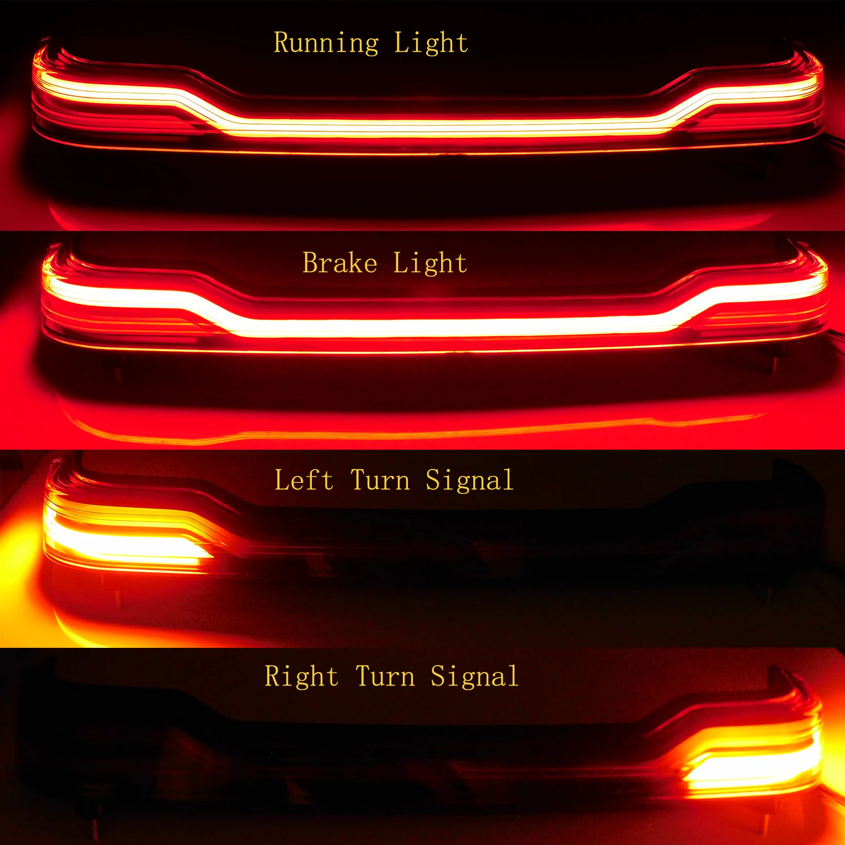 Motorcycle Rear Tour-Pak King Tour Trunk Pack Turn Signal Brake LED Light For Harley Touring Ultra Limited Electra Glide 2014-Up