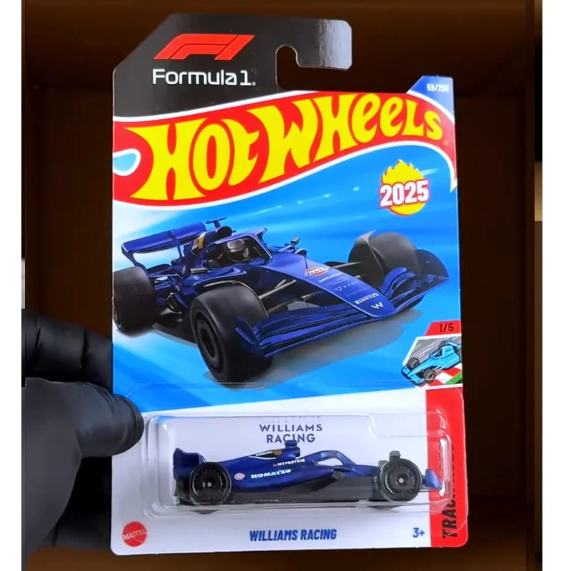 Mattel Hot Wheels 1/64 Basic Car Mainline Series 2025 E Case Wave 5 Tesla Cyberquad Williams Racing Collectible Car Toys