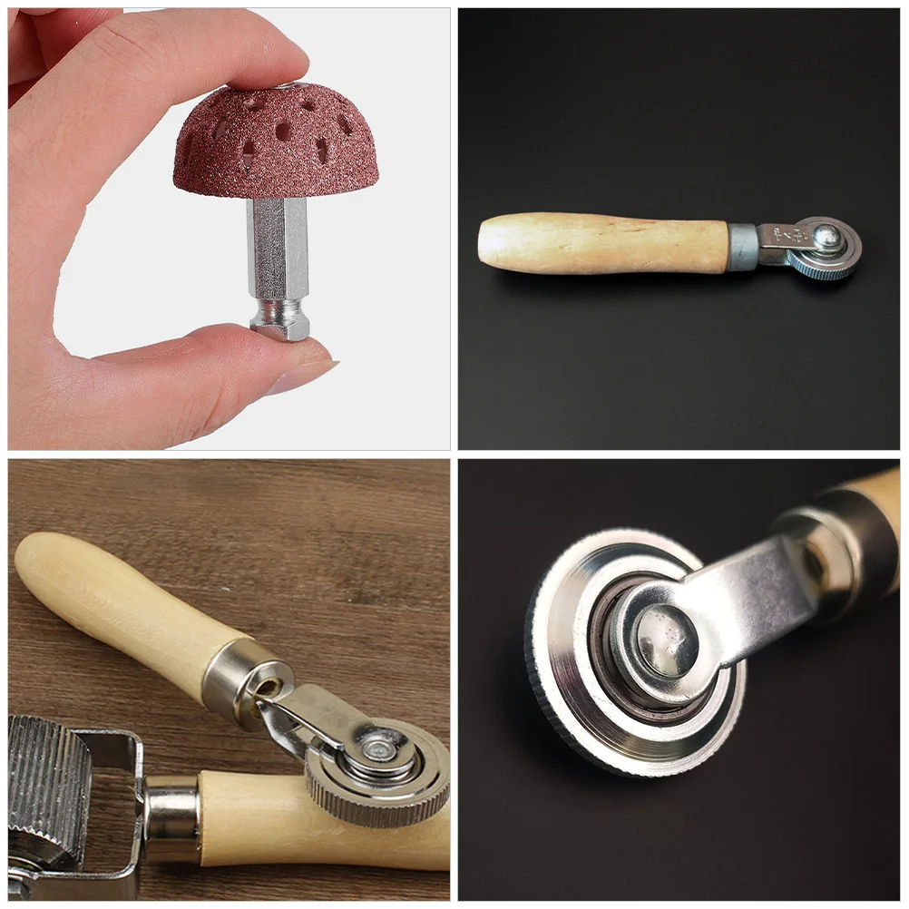 

1Set Tire Repair Tools Universal Tire Patch Rollers Wooden Rake Wheel Repair Kit for Car Motorcycle Includes Grinding Heads