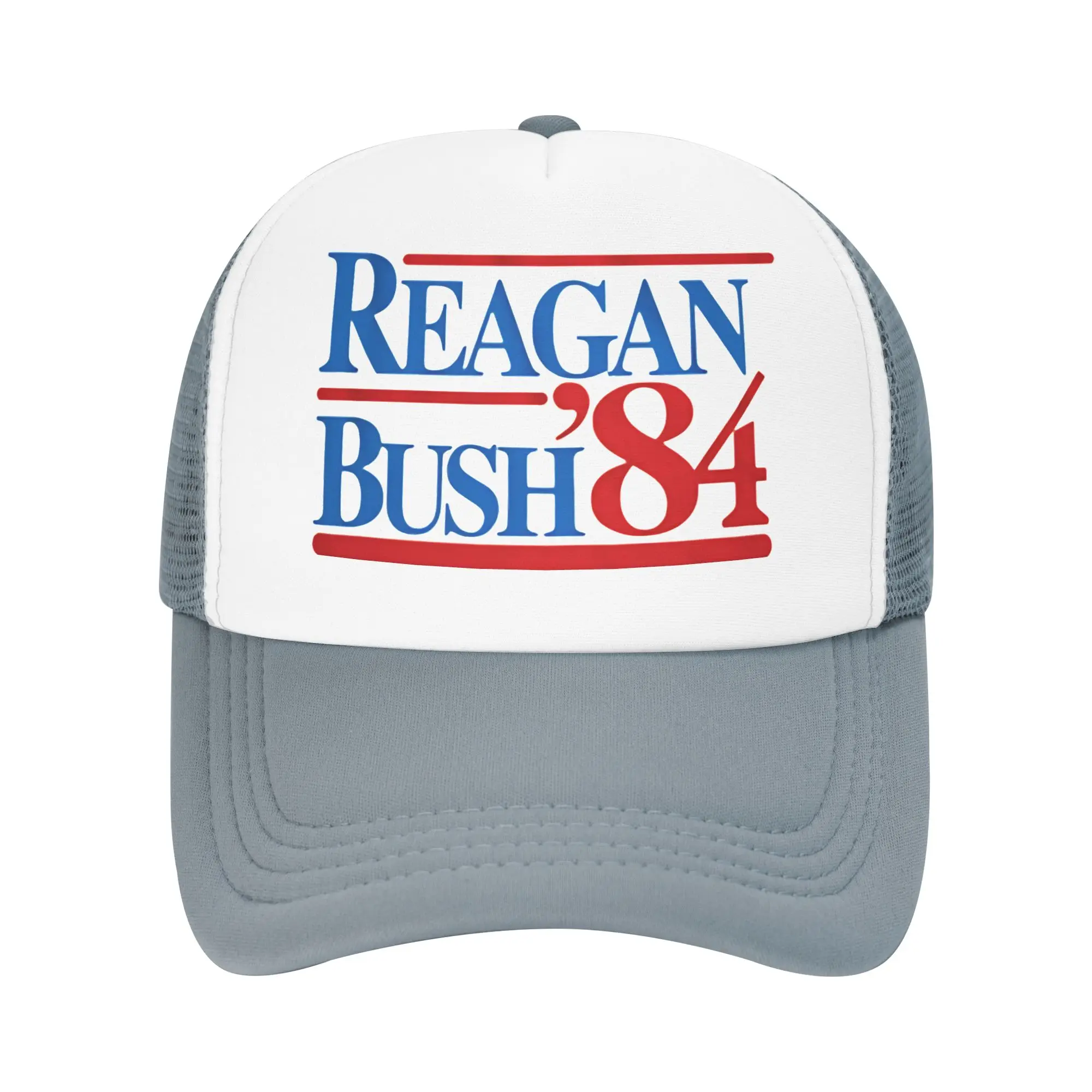 Law and Order Reagan Bush 84 Trucker Hat Unisex  Hat Sun Caps Golf Hats Adjustable Polyester Mesh Baseball Caps Washable