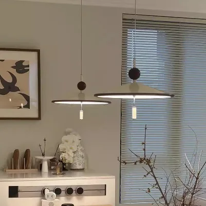 Log Wind Neuer chinesischer Teestube Windspiel Kronleuchter Creme Wind Restaurant Premium Room Zen