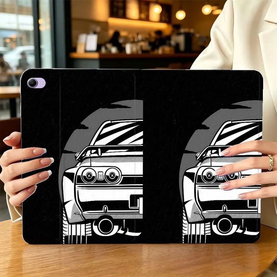 Anime Car Art Case for Xiaomi Redmi Pad SE K Pad 8.8 9.7 12.4 Inch Pad 5 6 7 8 Pro Pad 6s Pro 7 Ultra With Pencil Holder
