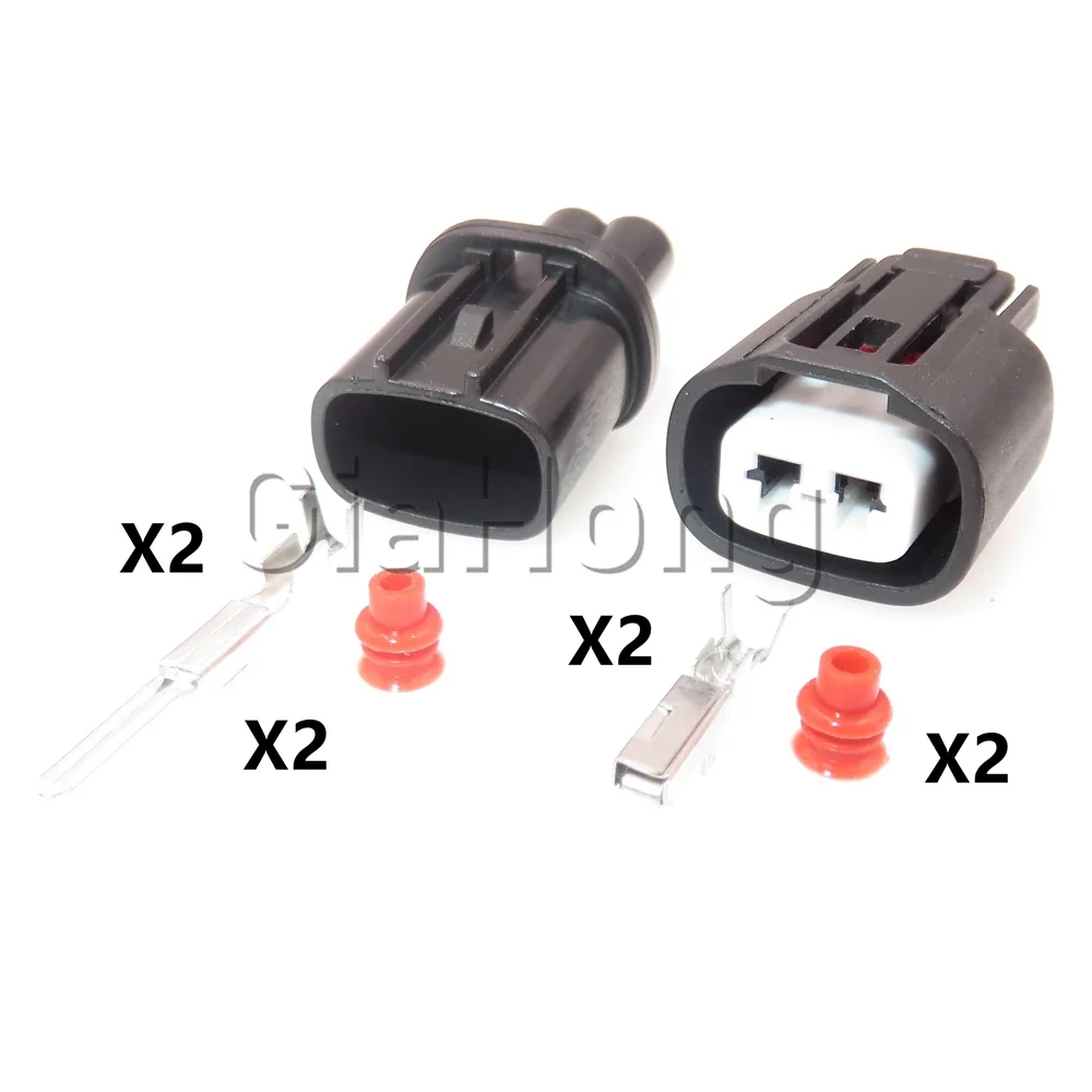 1 Set 2 Ways Auto AC Assembly Parts 6189-0706 ABS Sensor Plug Brake Induction Waterproof Socket For Toyota Car Sealed Connector