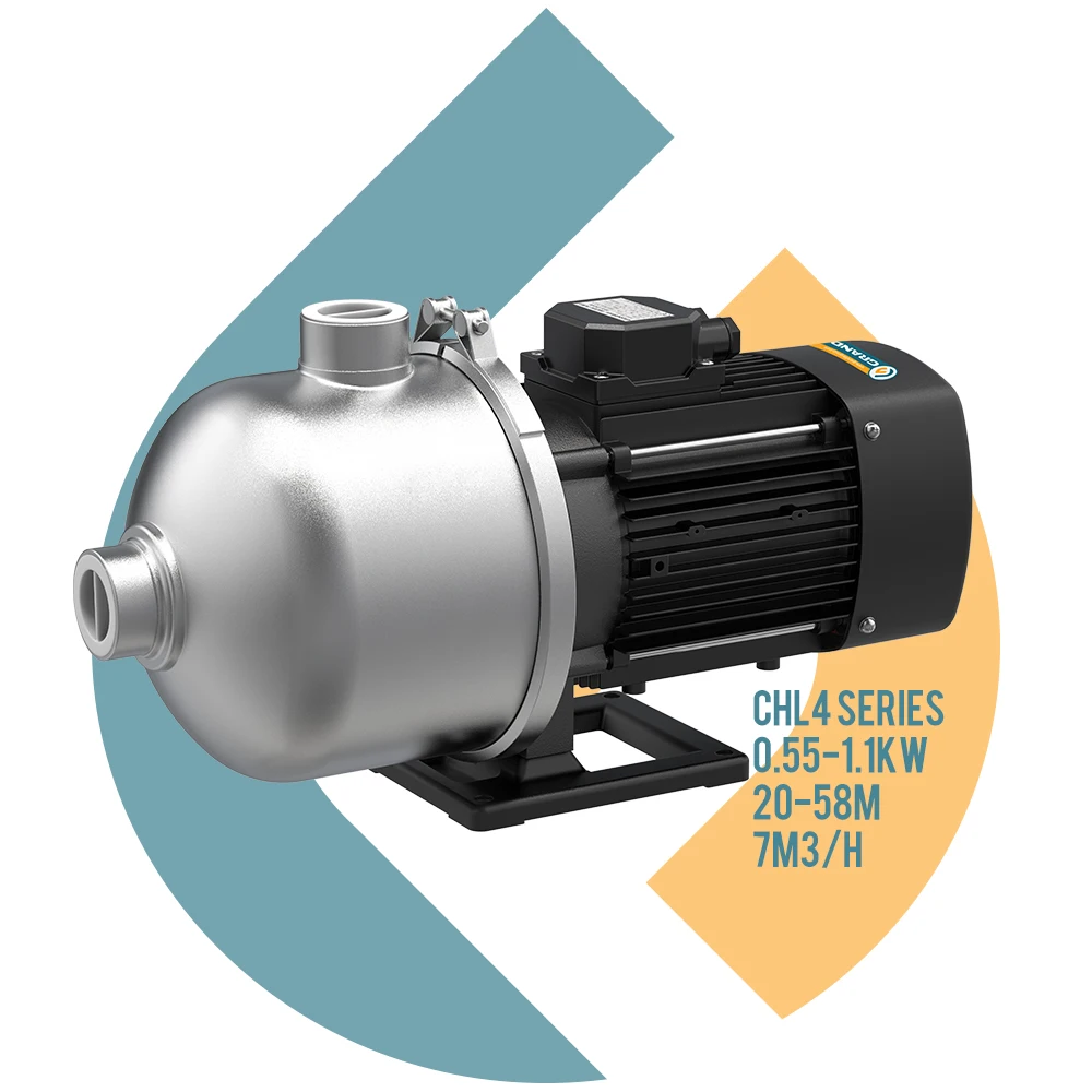 

Grandfar CHL Series 1.5HP Stainless Steel Centrifugal Pump High Pressure Industrial Customizable For Drinking Water OEM Support