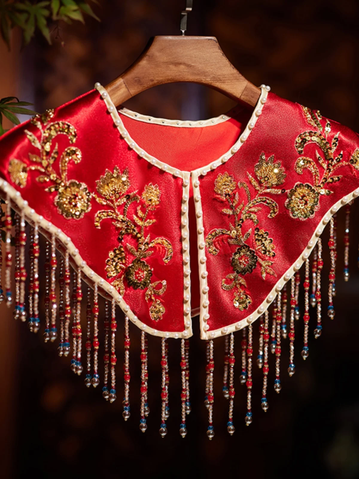 retro-loose-fit-ort-lace-jaet-with-sequins-and-tassel-handmade-crt-bright-color-contrast-petalbride-women's-faion