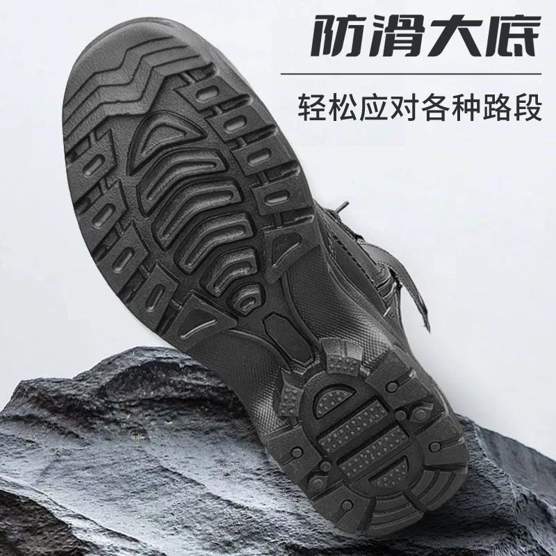 Gran oferta 2024, zapatos de escalada para hombre, botas de Trekking negras, zapatos de senderismo antideslizantes para hombre, botas de diseñador para exteriores para hombre