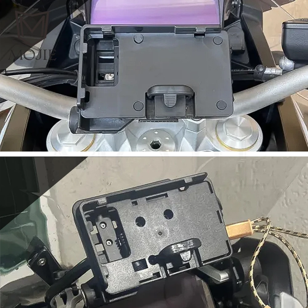 

For BMW R1200GS R1250GS LC R1200 R1250 R 1200 1250 GS ADV LC Adventure Bracket Support Holder Motor Mobile phone USB Charging