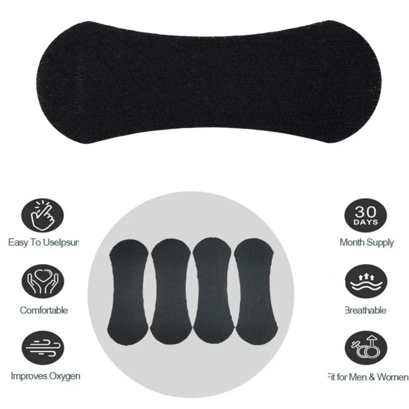 30-300pcs Black Strength Nose Strips Non-Invasive Nasal Patch Breathable Comfortable Design Sleep Care Padding Tools view 3