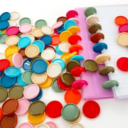 100pcs 28mm Plastic Ring Binder Disc Binding Plastic Discs for Notebook and Journal Planner Mushroom Hole Planner Binding Discs