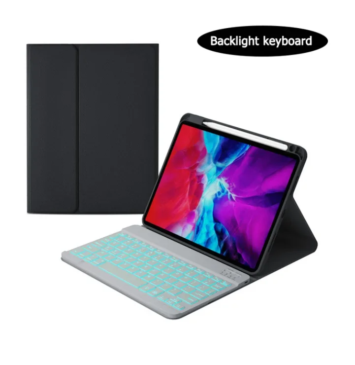 7-color Backlit Keyboard for Xiaomi Pad 6 Mi Pad 6 Pro 11 inch 2023 with Pen Holder Stand Keyboard Cover Spanish Russian Funda