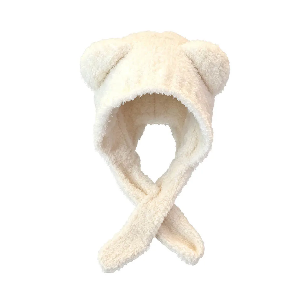 Soft Plush Winter Set Winter Hat Scarf Gloves Set For Outdoor Winter Sports Cozy Warm Lining Complete Head Protection