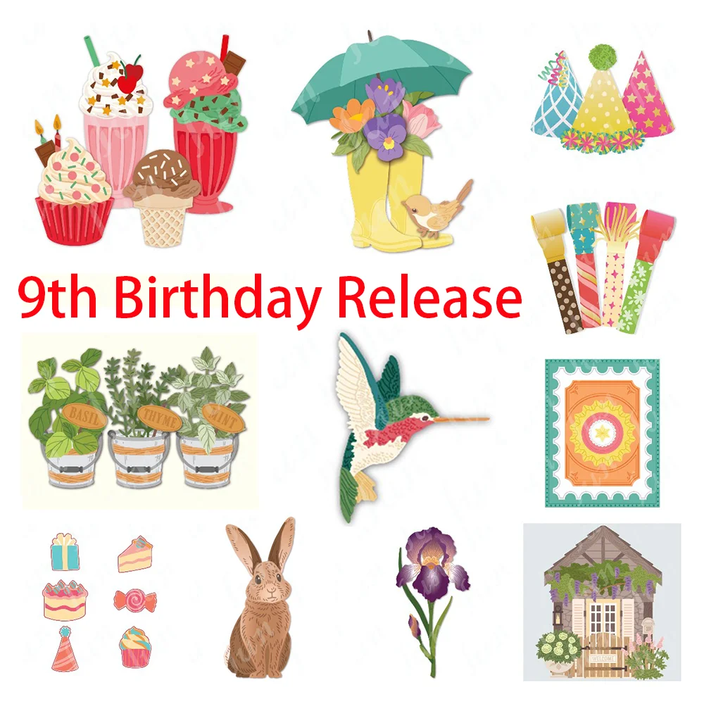 

Lovely Layers Clear Stamps Metal Cutting Dies Stencils DIY Scrapbooking Paper Card Birthday Party Frame Die Cuts for Card Making