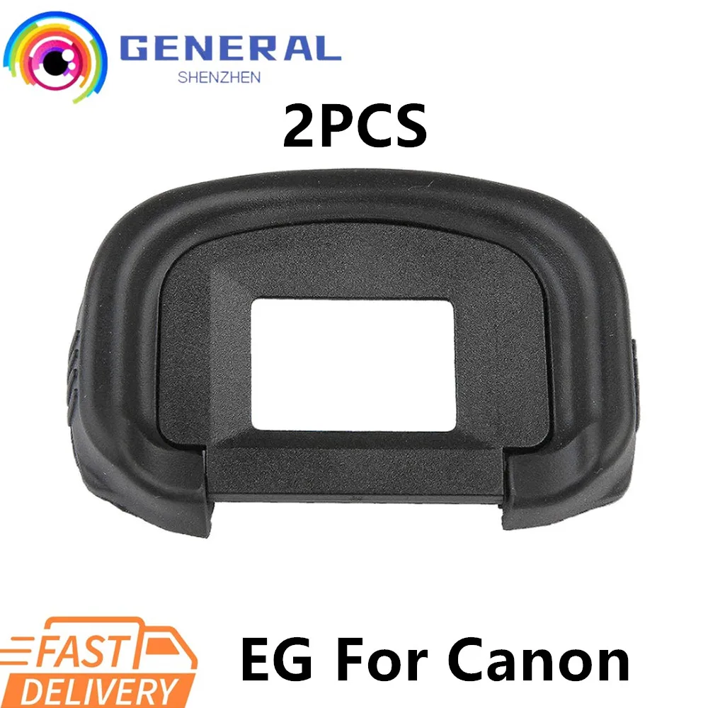 2x Eyecup EG Eye Cup piece Eyepiece Finder Diopter Viewfinder Silicone Rubber Frame for Canon EOS 5D Mark IV III 1D 1Ds 1DX C X