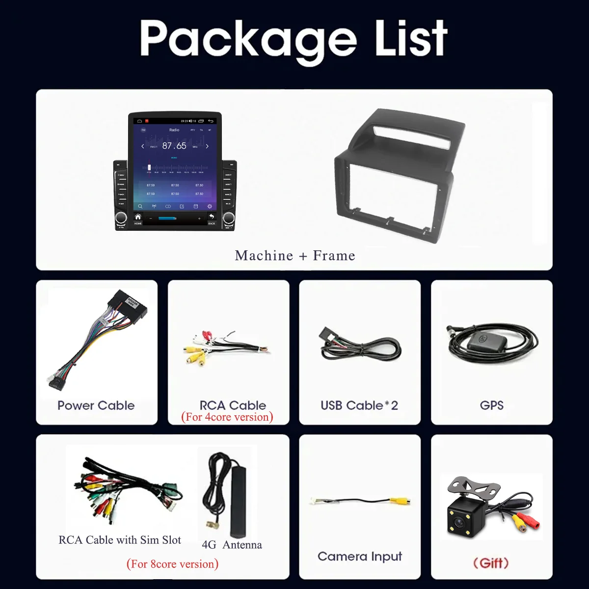 8G+128G Android 14 For Kia Carnival 2006 - 2014 Car Radio Audio Multimedia Stereo PC Tablet GPS Monitor DVD Carplay Auto